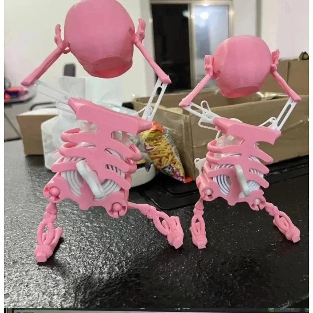 3D Dancing Skull Ornament Dancing Character for Desk and Car.