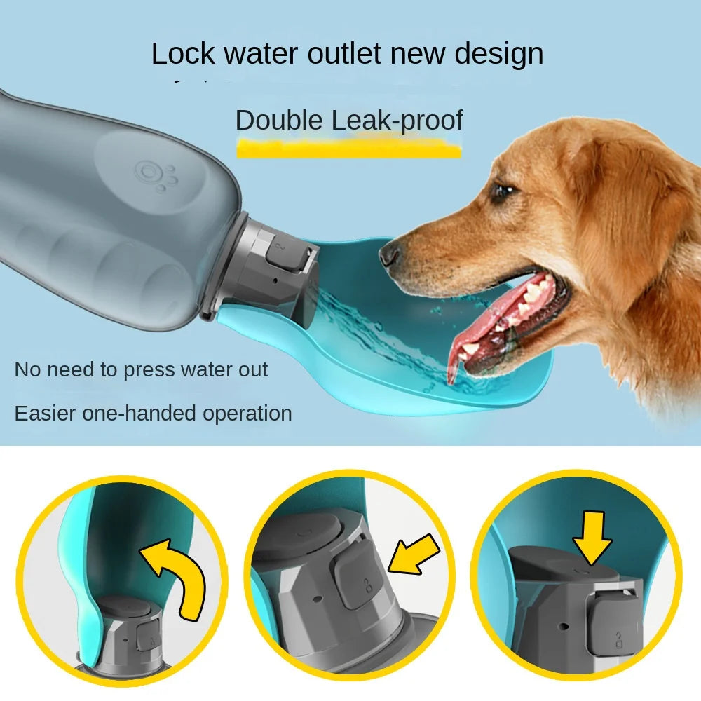 Dog Walking Folding Drinking Water Bottle