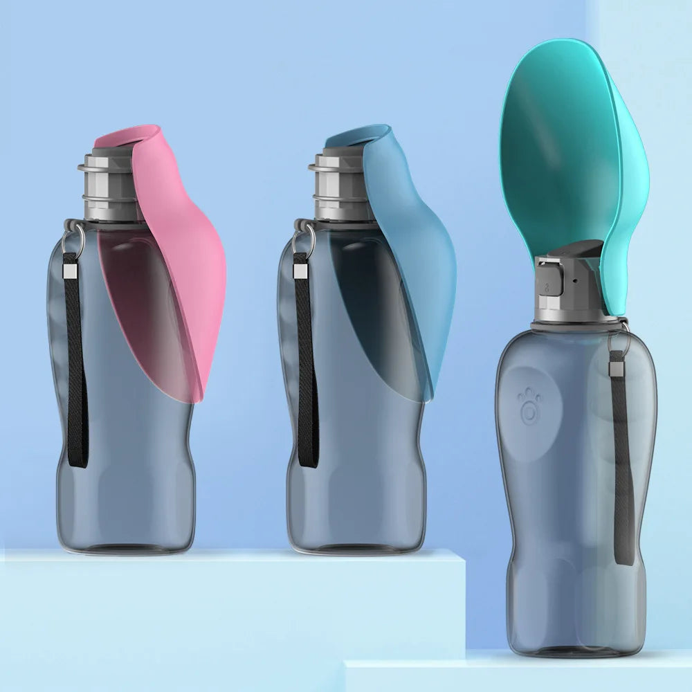 Dog Walking Folding Drinking Water Bottle